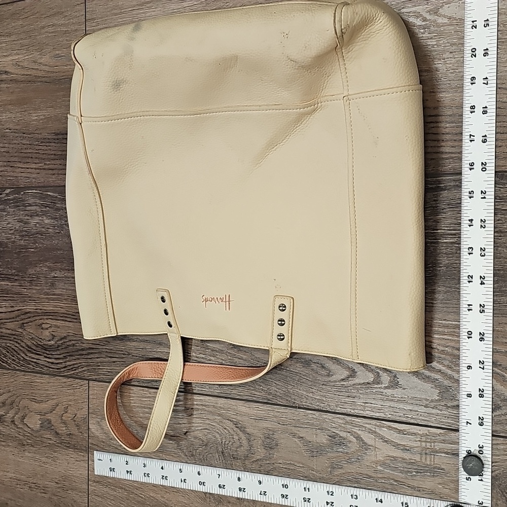 Cream, Two Tone, Reversable, Tote, Purse, Bag, Resort, Classic, Casual, Travel - Picture 3 of 6